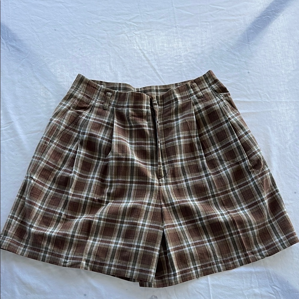 Company by Ellen Tracy 90s plaid shorts size 12